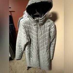 Columbia Metallic Gray Quilted Jacket